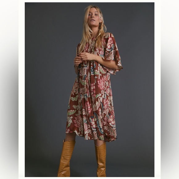 Leandra Pleated Midi Dress - NWT, size XL - Picture 5 of 14